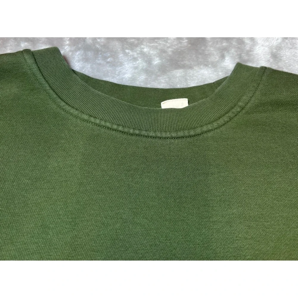 Levis Mens Size XL Green Sweatshirt Relaxed Fit Crew Neck Fleece Pullover Comfy‎